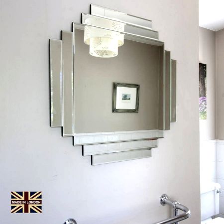 Layered Square Deco Wall Mirror
